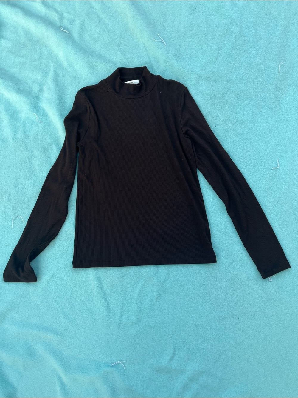 Vince Brown Long Sleeve Mock Turtleneck Sweater